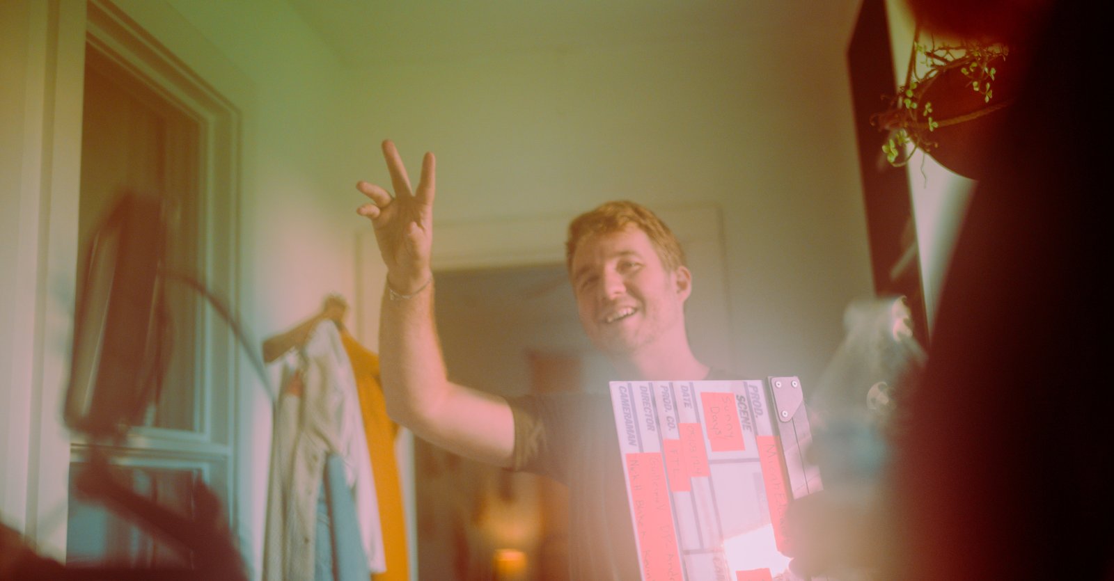 Duncan on set - Micah Edwards shoot