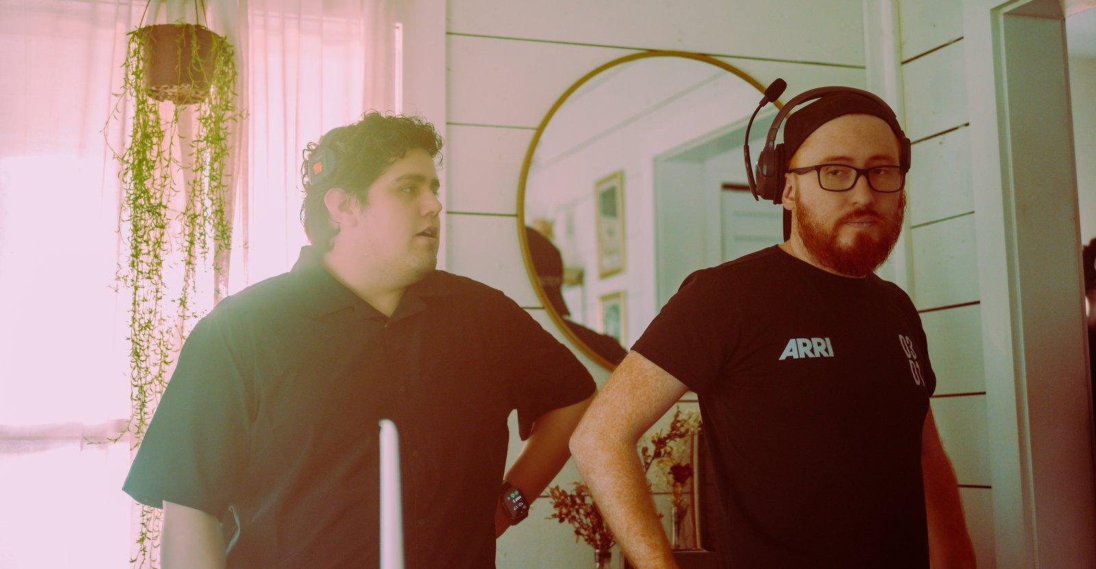 Guillermo and McSteadi on set
